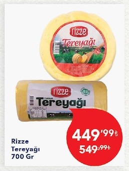 Rizze Tereyağı 700 Gr