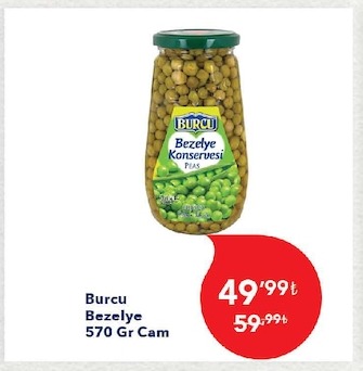 Burcu Bezelye 570 Gr Cam