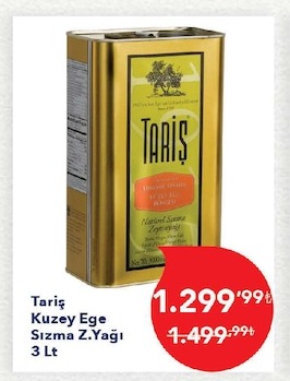 Tariş Kuzey Ege Sızma Z.Yağı 3 Lt