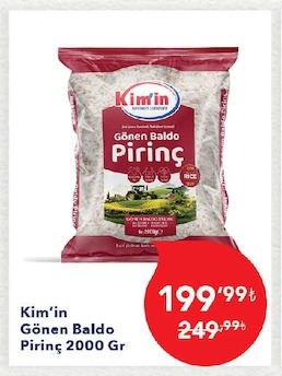 Kim'In Gönen Baldo Pirinç 2000 Gr