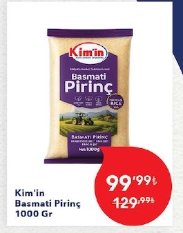 Kim'In Basmati Pirinç 1000 Gr