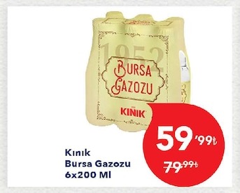 Kınık Bursa Gazozu 6X200 Ml