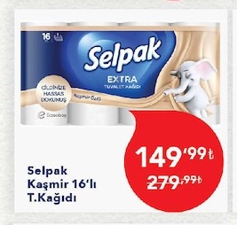 Selpak Kaşmir 16'Lı T.Kağıdı