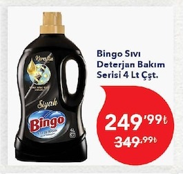 Bingo Sıvı Deterjan Bakim Serisi 4 Lt Çşt.