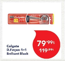 Colgate D.Fırçası 1+1 Brilliant Black