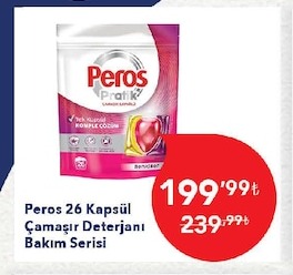 Peros 26 Kapsül Çamaşır Deterjanı Bakım Serisi