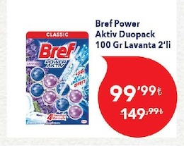 Bref Power Aktiv Duopack 100 Gr Lavanta 2'Li