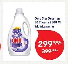Omo Sıvı Deterjan 50 Yıkama 2500 Ml Sık Yıkananlar