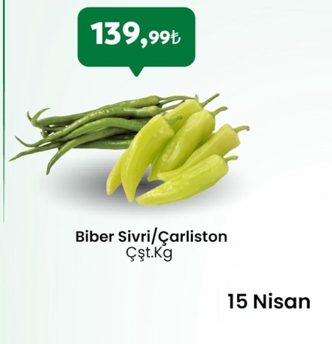 Biber Sivri/Çarliston Çşt.Kg