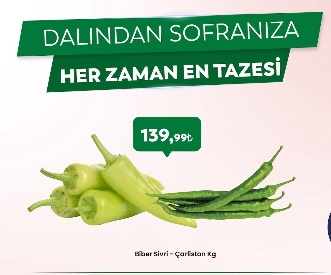 Biber Sivri - Çarlston Kg