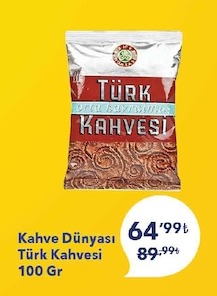 Kahve Dünyası Türk Kahvesi 100 Gr