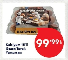 Kalsiyum 15'Li Gezen Tavuk Yumurtası