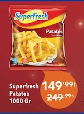 Superfresh Patates 1000 Gr