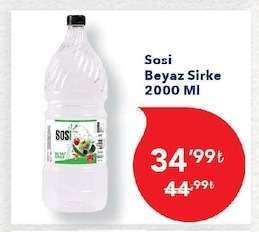 Sosi Beyaz Sirke 2000 Ml