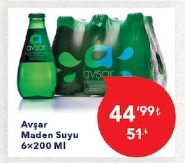 Avşar Maden Suyu 6X200 Ml
