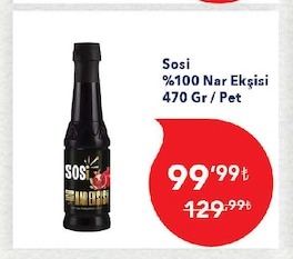 Sosi %100 Nar Ekşisi 470 Gr / Pet