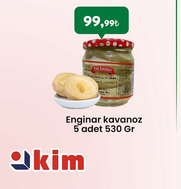 Enginar Kavanoz 5 Adet 530 Gr