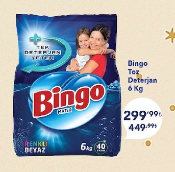 Bingo Toz Deterjan 6 Kg