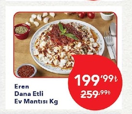 Eren Dana Etli Ev Mantısı Kg