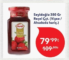 Seyidoğlu 380 Gr Reçel Çşt. (Vişne / Ahududu Hariç.)