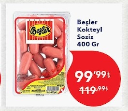 Beşler Kokteyl Sosis 400 Gr