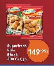 Superfresh Rulo Börek 500 Gr Çiğt.