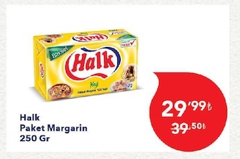 Halk Paket Margarin 250 Gr