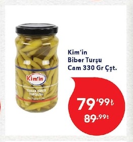 Kim'In Biber Turşu Cam 330 Gr Çst.