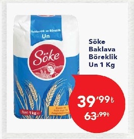 Söke Baklava Böreklik Un 1 Kg