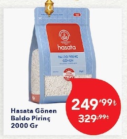Hasata Gönen Baldo Pirinç 2000 Gr