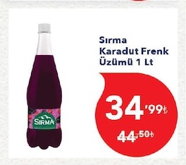 Sırma Kara Dut Frenk Üzümlü 1 Lt
