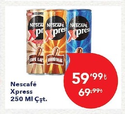 Nescafe Xpress 250 Ml Çeşitleri