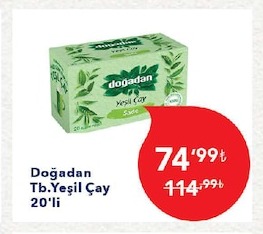 Doğadan Tb. Yeşil Çay 20'Li
