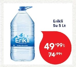Erikli Su 5 Lt