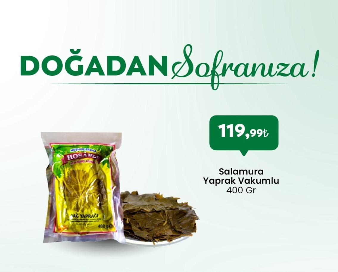 Hosanli Salamura Yaprak Vbkumlu 400 Gr