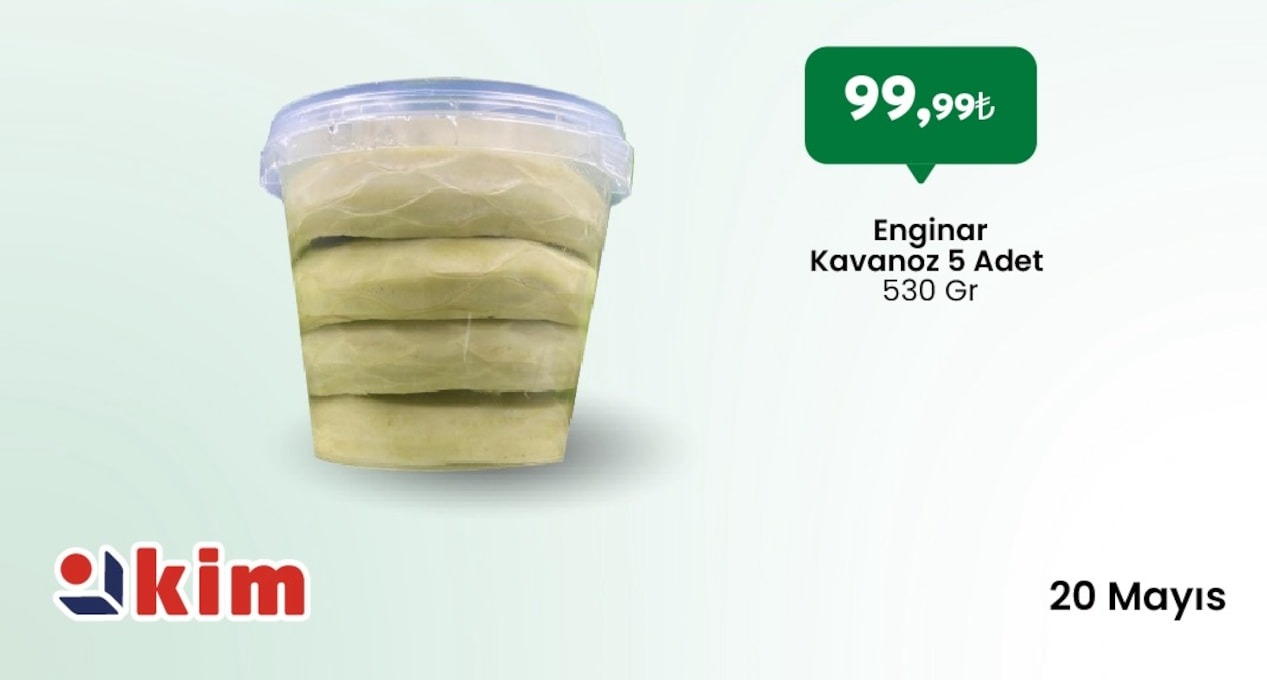 Kim Enginar Kavanoz 5 Adet 530 Gr