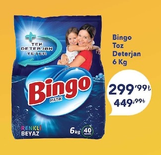 Bingo Toz Deterjan 6 Kg