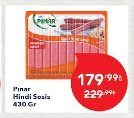 Pinar Hindi Sosis 430 Gr