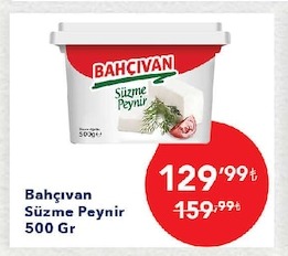 Bahçıvan Süzme Peynir 500 Gr
