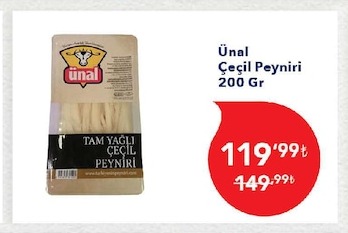 Ünal Çeçil Peyniri 200 Gr