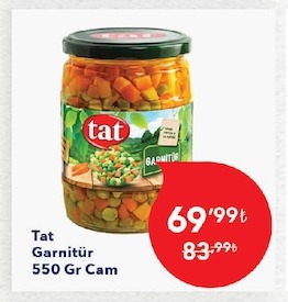 Tat Garnitür 550 Gr Cam