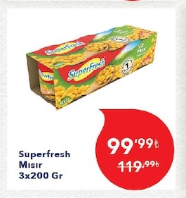 Superfresh Mısır 3X200 Gr