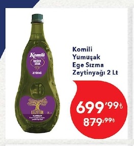 Komili Yumuşak Ege Sızma Zeytinyağı 2 Lt