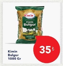 Kimin Pilavlık Bulgur 1000 Gr