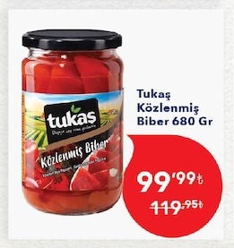 Tukaş Közlenmiş Biber 680 Gr