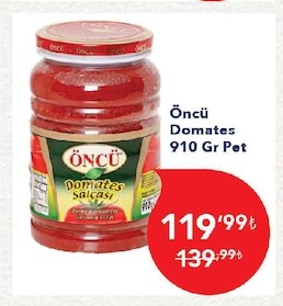 Öncü Domates 910 Gr Pet