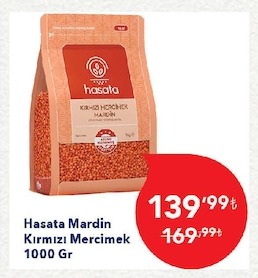 Hasata Mardin Kirmizi Mercimek 1000 Gr