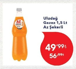 Uludağ Gazoz 1,5 Lt Az Şekerli