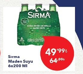 Sırma Maden Suyu 6X200 Ml