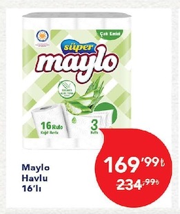 Maylo Havlu 16'Lı